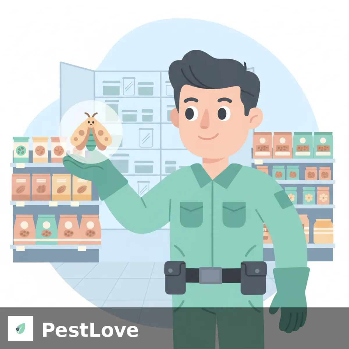 Strategier til bekæmpelse af tofarvet frømøl for økologiske detailhandlere