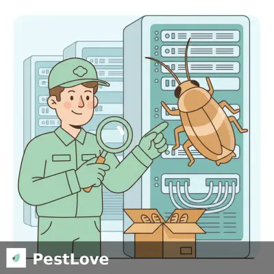 Påvisning av brunbeltet kakerlakk i kontorbygg og serverrom