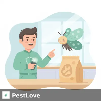 Bekjempelse av tørrfruktmøll i anlegg for økologisk kjæledyrfôr