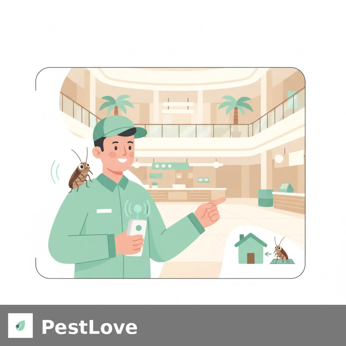 American Cockroach Mitigation in Luxury Shopping Mall Food Courts and Atriums