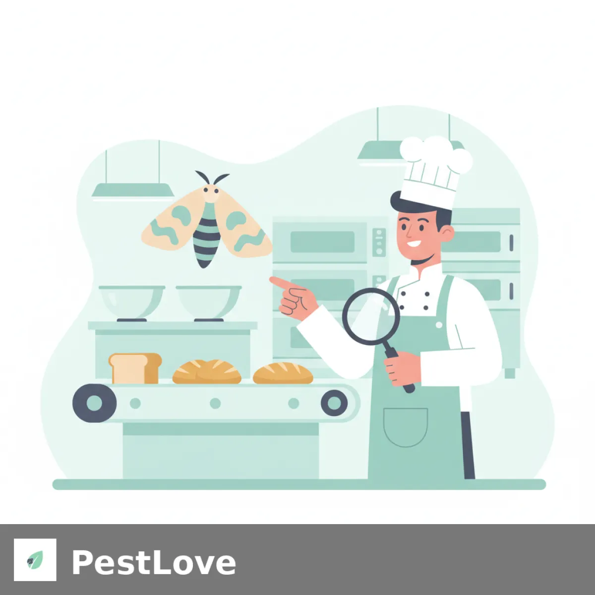 Bekämpfung der Mehlmotte in Industriebäckereien und Konditoreien