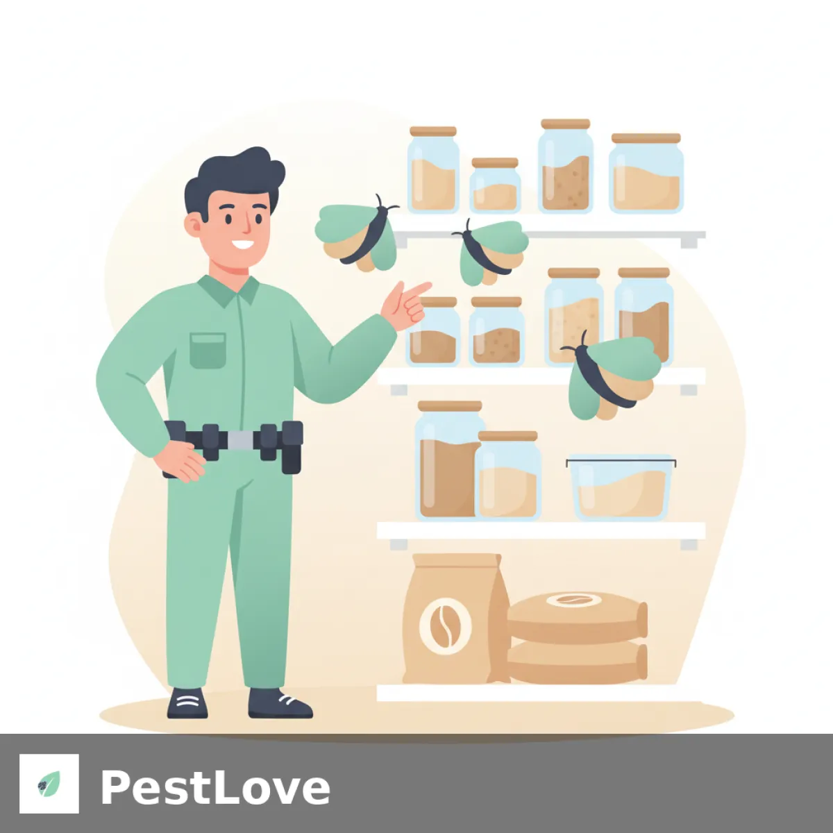 Forebygging av vorringsmøll i spesialkaffebrennerier og lagre for grønne kaffebønner