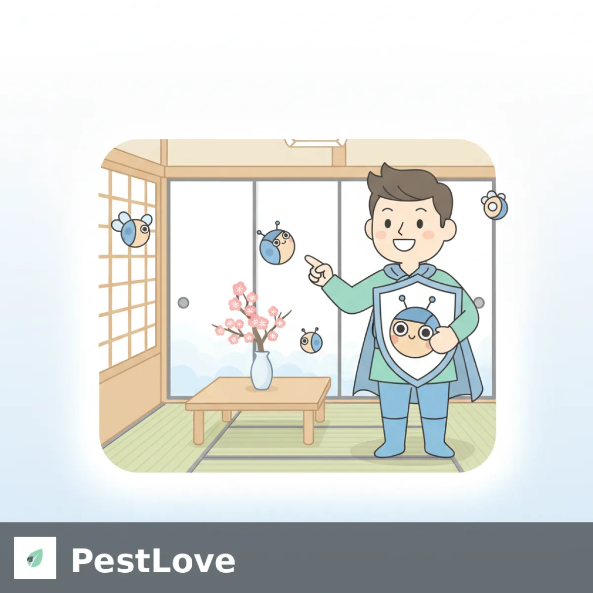 Vårforberedelse av skadedyr for japanske ryokaner og hanami-turismhoteller