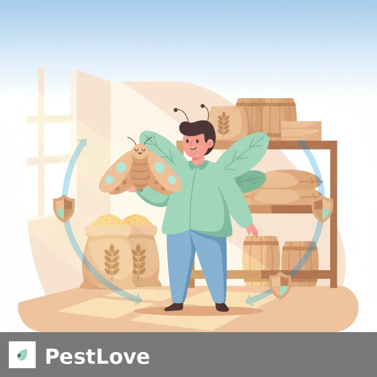 Pengendalian Ngengat Biji-bijian di Gudang Brasil