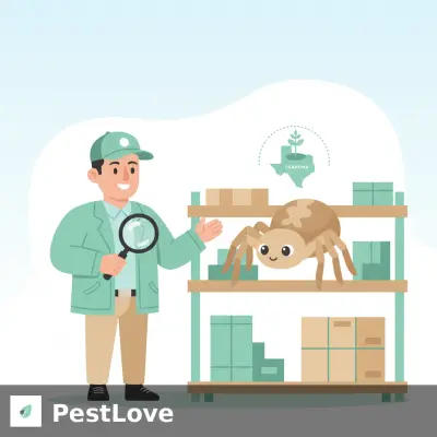 Весенний контроль пауков-отшельников на складах