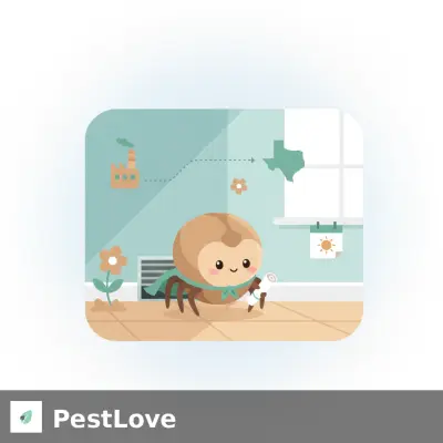 Весенняя активность коричневого паука-отшельника в TX-OK