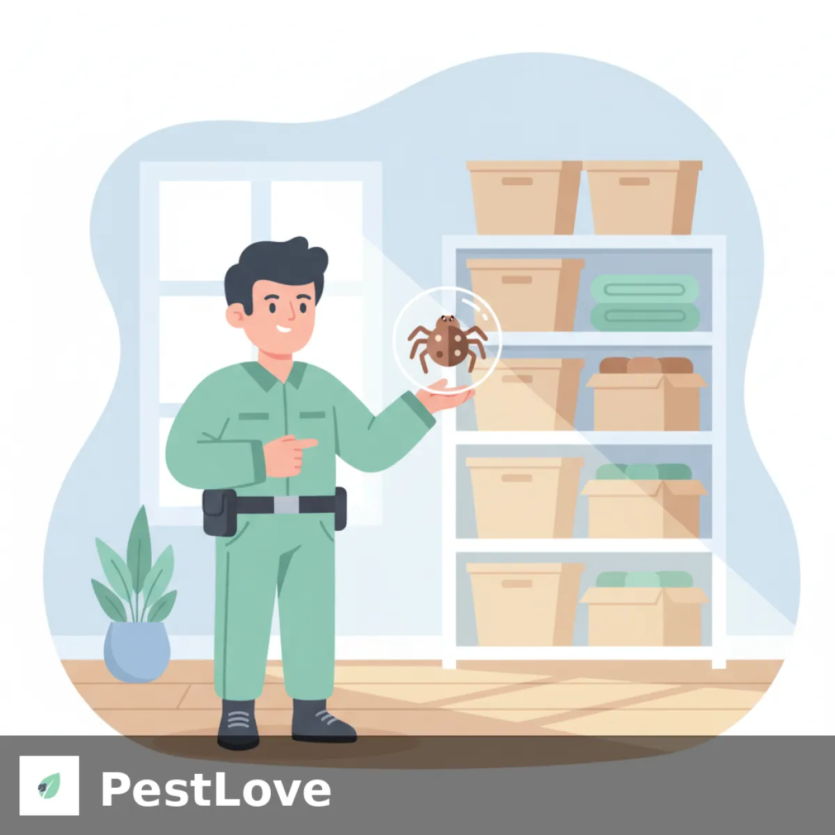 Коричневый паук-отшельник: весенняя активность на складах