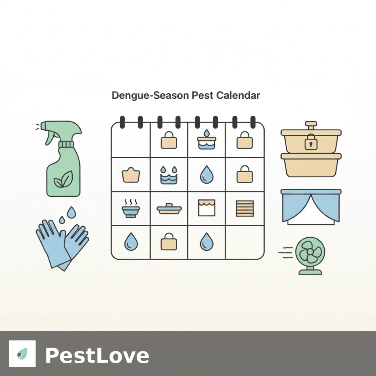 Calendrier anti-dengue pour la restauration à Singapour