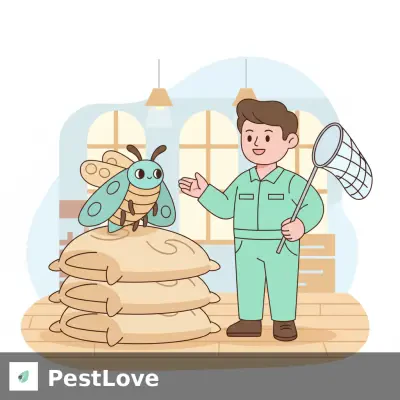 Indianmeal Moth June IPM for Vietnam Coffee Warehouses